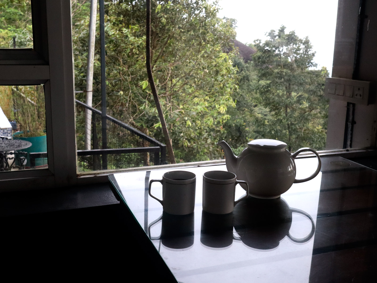 Swimming pool at morning