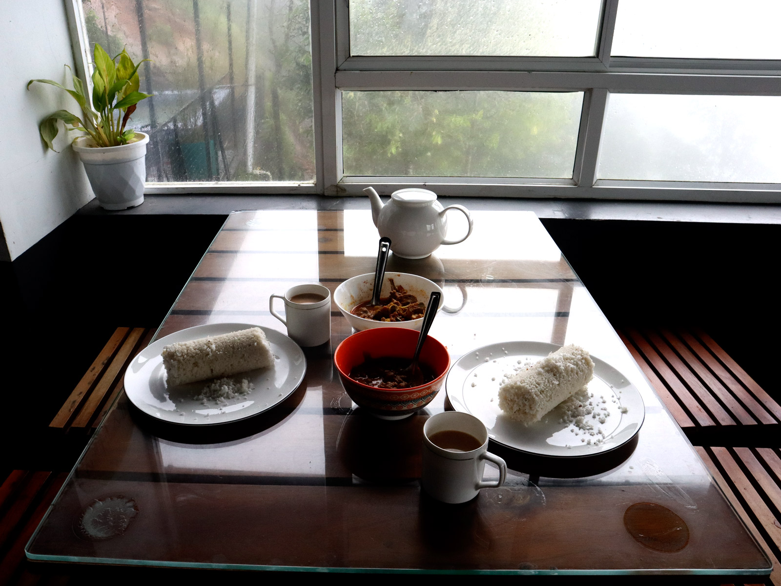 Swimming pool at morning