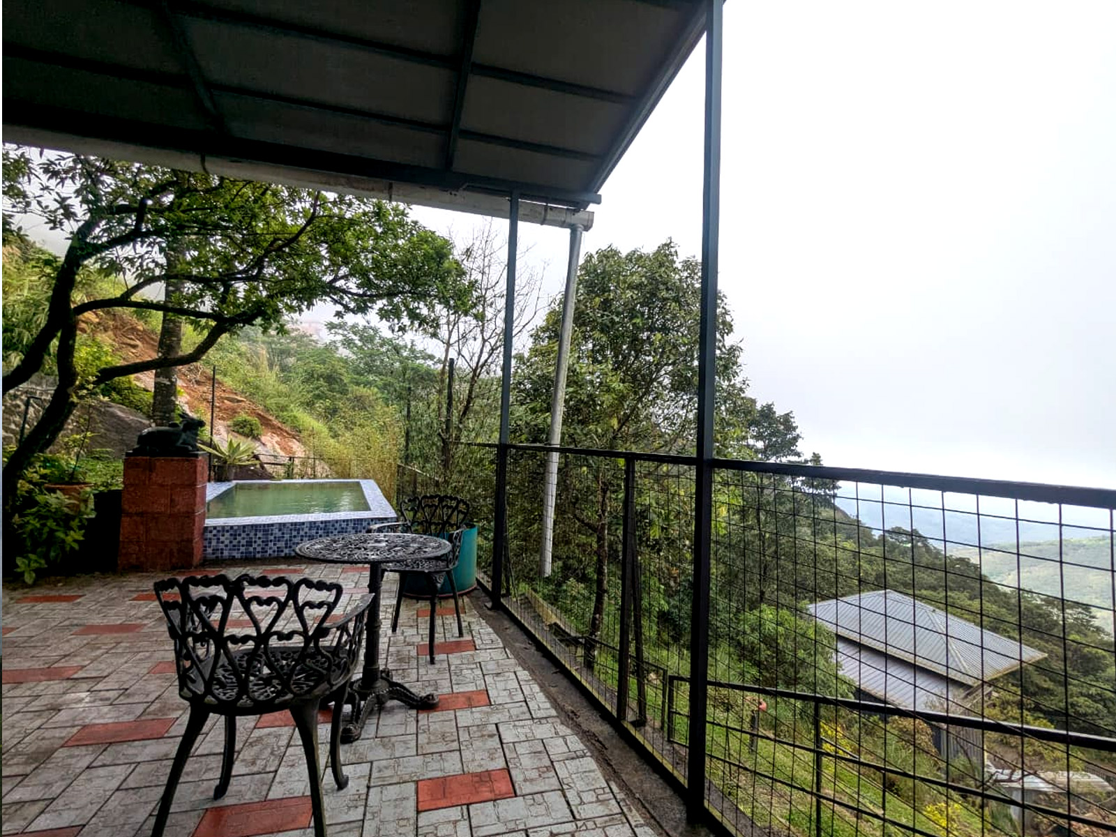 Terrace view of the cold hills